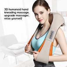 Масажер роликовий Massager of Neck Kneading для Шиї, Спини, Попереку, Стегон, литок від 220В / 12В (600233)