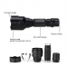 Ліхтар Clefers Tac Red Light до 400 ярдів (620-640 нм, IP65, USB, 18650 у комплекті) (5024595)