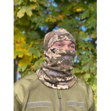 Флісова Балаклава Зимова ClefersTac K81P - Підшоломник Маска Піксель (50240246P)