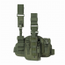 Кобура универсальная на платформе набедренная с подсумками Clefers tactical L17, Правосторонняя Олива (5002204)