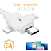 Кабель для зарядки 3в1 FLOVEME 1м - Micro, Type-c, Lightning (5002077)