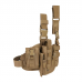 Кобура универсальная на платформе набедренная с подсумками Clefers tactical L17, Правосторонняя Хаки (5002203)