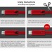 Восстанавливаемый Зарядный дата Кабель для Lighting usb 1,5 m Reborn (5001449)