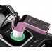 FM-трансмітер для авто в прикурювач з Bluetooth Clefers g7 (508705) рожевий