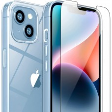 Чохол FlexGear [Повний захист] для iPhone 12 та 2 Захисних Скла - Crystal Clear (602307204-X003B1M2Q1)