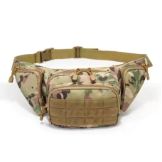 Тактична Сумка Бананка Поясна ClefersTac Bana20, Multicam 20х13 см з отворами під Molle (502308108)