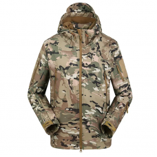 Куртка тактична Флісова SoftShell ClefersTac A33 з капюшоном і з липучками - Multicam Розмір: L (5002485L)