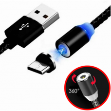 Кабель Зарядки Магнітний X-CABLE 3в1 Clefers - micro USB, Type-C, iPhone - 1м - USB Шнур Синхронізації (503742)