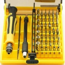 Набор отверток Jackly 6089-B с 42 сменными насадками: Биты, Звездочки, Шестигранники, Плоские и Фигурные, Удлинитель, Отвёртка и Пинцет (52406089В)