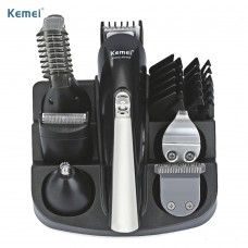 Стайлер Тример Kemei Km-600 - 5в1: для стрижки (3-12 мм), для Носа и Ушей, для Подбривания, для Бритья, Контурная Насадка - до 1ч от батареи (522012KM600)