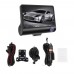 Відеореєстратор з 3 камерами Car DVR WDR Clefers - FullHD 1080P - Екран 4» - Нічний режим, Паркування, Стабілізація (509850х3)