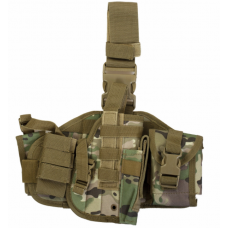 Кобура универсальная на платформе набедренная с подсумками Clefers tactical L17, Правосторонняя Мультикам (5002206)