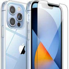 Чохол FlexGear для iPhone 14 Pro та 2X захисних скла для екрану - Crystal Clear (500201222-X003B4QYFX)