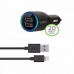 Автомобільний зарядний пристрій 2-Port Car Charger 20W 2,1A (500121522w)
